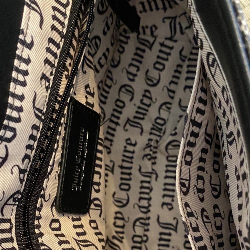 Juicy Couture Monogram Black and Grey Shoulder Bag - Picture 8 of 11